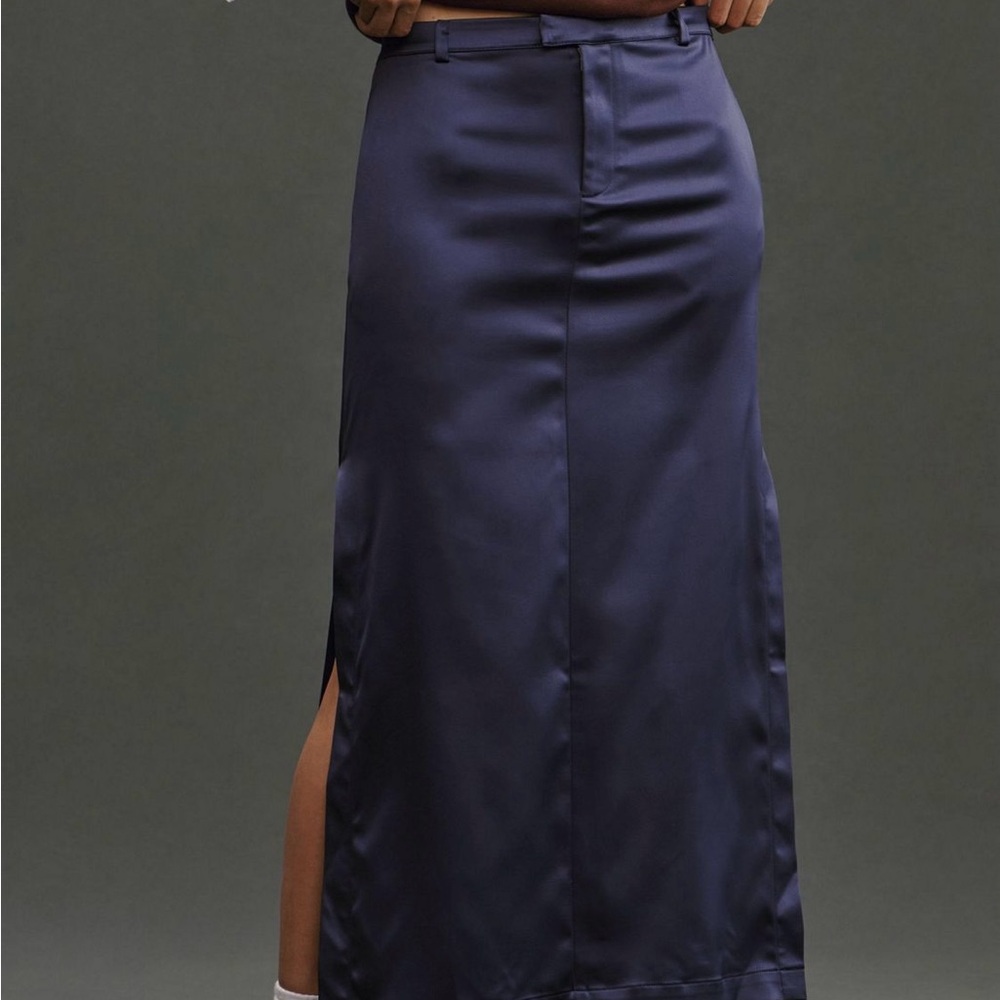 Maeve | Sateen Trouser Skirt - Picture 6 of 7